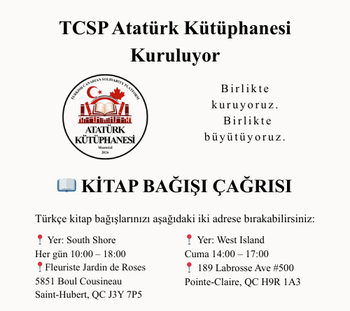TCSP Atatürk Kütüphanesi Kuruluyor